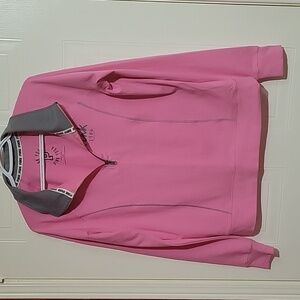 PINK 1/4 Zip Yoga Sweatshirt US M